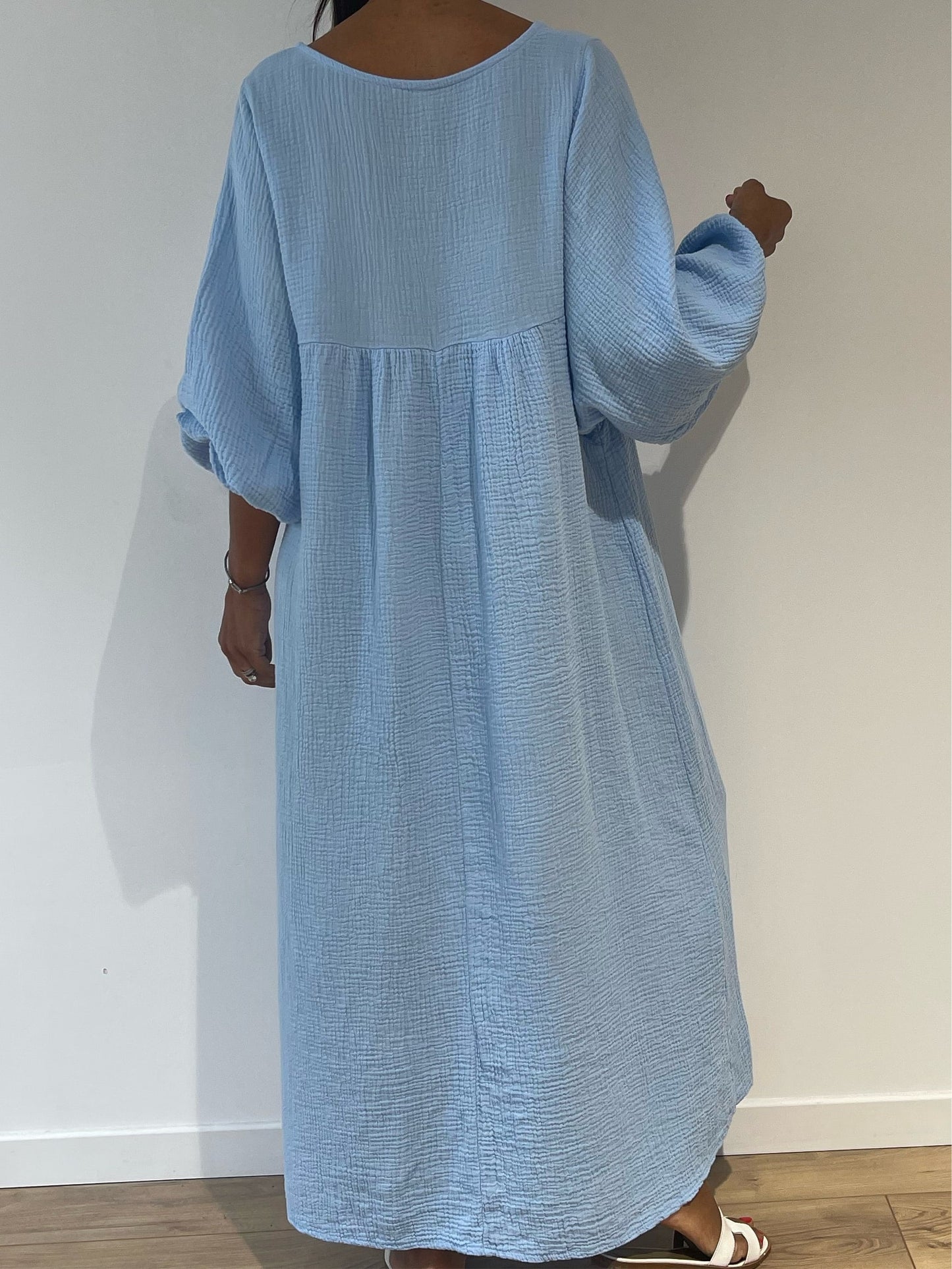 Robe Manouche gaz de coton- 12 coloris-